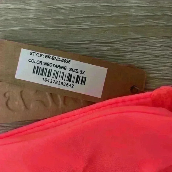 SKIMS- NWT Limited Edition Bandeau Sz 3x-Nectarine - Picture 3 of 5